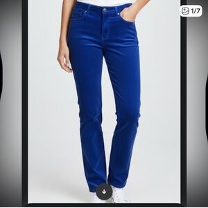 Patagonia Women's Vibrant Blue Straight Leg Jeans corduroy size 27